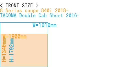 #8 Series coupe 840i 2018- + TACOMA Double Cab Short 2016-
